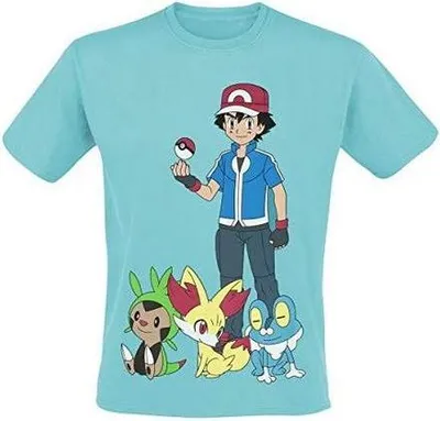 Produktbild von Pokémon T-Shirt -M- Ash und Pokémon