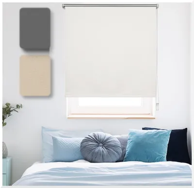 Produktbild von Thermo Rollo Klemmfix ohne Bohren Wand Deckenmontage Größe: 110x160 cm, Farbvariante: Weiß