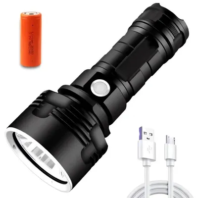 Immagine prodotto di Pronett XJ4177 Torcia LED con ricarica USB, XHP90