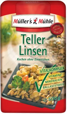 Produktbild von Müller's Mühle Teller-Linsen, 500 g
