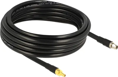 Obrázek produktu pro DeLOCK 5m RP-SMA/RP-SMA, 5 m, CFD400, LLC400, RP-SMA, RP-SMA, Černá