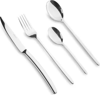 Produktbild von Besteckset 24tlg. 6 Personen Edelstahl Besteck Tafelbesteck Essbesteck AMBITION
