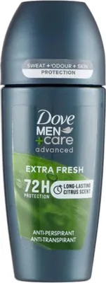 Obrázok produktu pre Dove Advanced Extra Fresh Antiperspirant Deodorant Roll On pre muov 50ml Citrus