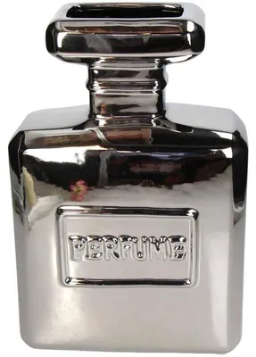 Image de Collection HD : Vase parfumeur, en porcelaine fine, argenté, dimensions : 19,5 x 8,5 x 29,7 cm