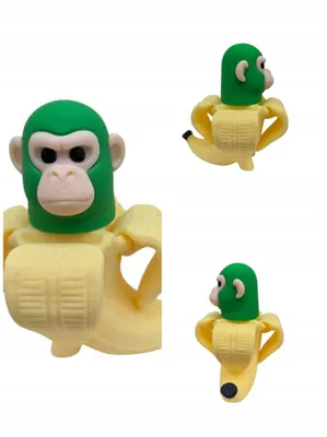 Produktbild von MORANQ Chimpanzini Bananini TikTok Figur 11 cm