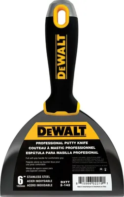 Produktbild von DEWALT Spachtel Malerspachtel 152mm/ 6" Trockenbau Soft Griff PROFI 2-142