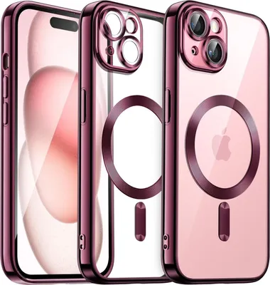 Obrázok produktu pre Puzdro pre iPhone 15 Protection MagSafe Pink Silicone Slim Case Cover Bag Bumper