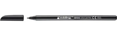 Immagine prodotto di Edding - Pennarello a punta fine 1200 001 nero | 10 pezzi