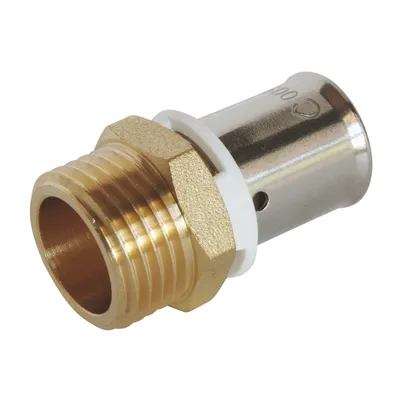 Immagine prodotto di SOMATHERM FOR YOU - Raccordo a pressare - Affidabile, semplice e veloce da installare - Maschio 15/21 - PER Ø20