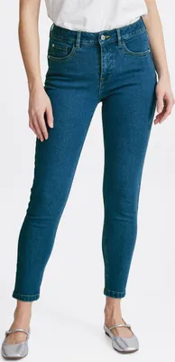 Image de Fransa FRFXDENIMA Pantalon en jean pour femme, en coton mélangé, coupe slim