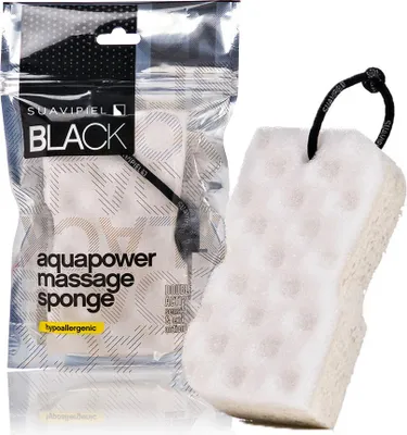 Zdjęcie produktu dla SUAVIPIEL BLACK, Gąbka do kąpieli, Biały, 1 szt.