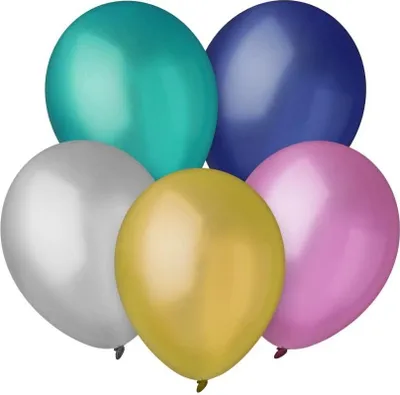 Produktbild von Decomex Metallic-Luftballons, 23 cm, 100 Stück – Godan