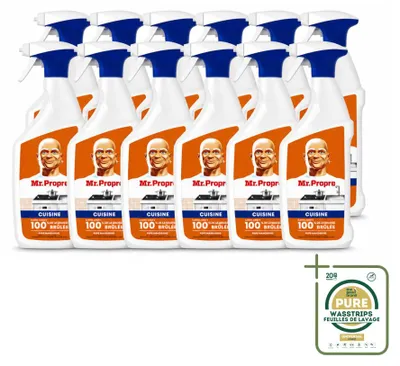 Produktbild von 12 x Mr. Proper Küchenentfetter Spray - Mandarijn Boost - 750 ml - Vorratspackung - 12 Stücke