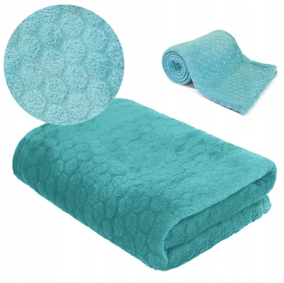 Produktbild von DOMAREX Parker Plaid Decke 150x200 cm Türkis Mikrofaser