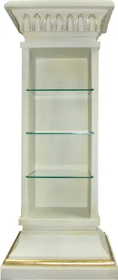 Produktbild von Design Vitrine Regal Glas Bar Säule Schrank Vitrinen Regale Schrank Wohnzimmer