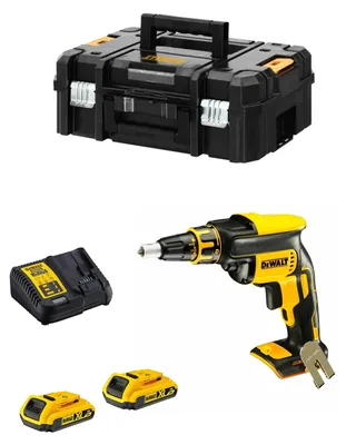 Imagen del producto de Atornillador de Pladur DeWALT DCF620D2T (2 x 2,0 Ah + DCB115 + TSTAK II)