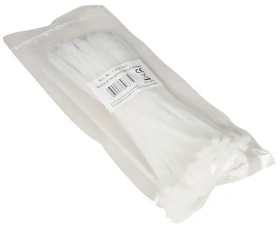 Produktbild von Kabelbinder McPower, naturfarben, 200x3,6 mm, 100er-Beutel
