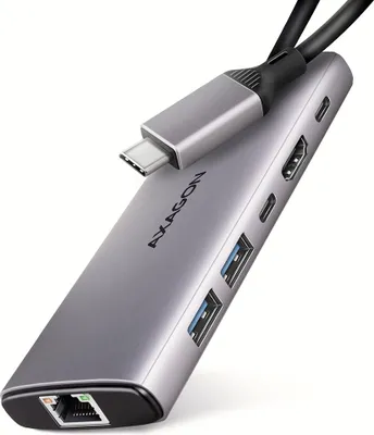 Obrázek produktu pro Axagon HMC-6G2L, Kabel, USB 3.2 Gen 2 (3.1 Gen 2) Type-C, 100 W, 1.4/2.3, 10,100,1000 Mbit/s, IEEE 802.3ab, IEEE 802.3au