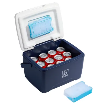 Produktbild von Brisby Kühlbox - Frigobox - 8 l - Blau - 40 Stunden Isolierung - 2 Kühlelemente - Temperatursicherer Verschluss