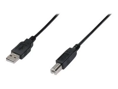 Image de DIGITUS USB 2.0 Anschlusskabel, USB A auf USB-B, 3,0m sw