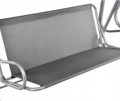 Produktbild von Gartenschaukel-Sitzbezug für Gartengleiter, Gartenstuhl-Sitzbezug, Schaukelbezug, 2- und 3-Sitzer (Grau, 138 x 50 x 50 cm)