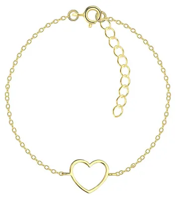 Produktbild von Herz Armkettchen gold: Armband aus Silber 925