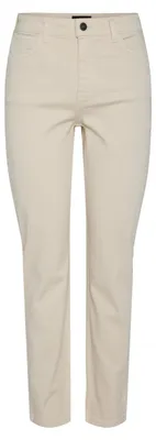 Productafbeelding van PIECES Damesbroek, model "Mom Jeans", kleur PCBELLA, model HW, met een smalle pijp (ankle)