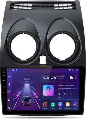 Obrázok produktu pre 9'' carplay DAB autorádio 1+32G GPS Navi Android10 Pre Nissan Qashqai J10 2006-2013 SWC WIFI RDS DSP 4Kern