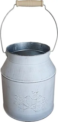Produktbild von Pflanzgefäß Kanne Zink 18 x 16 x 16 cm grau