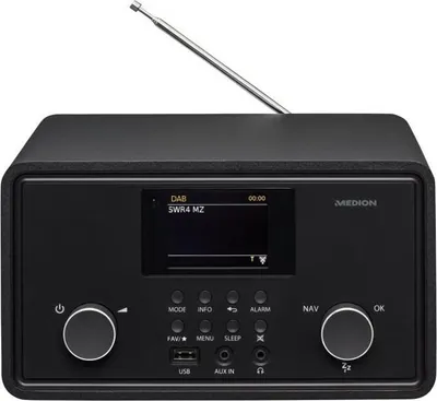 Immagine prodotto di Radio internet MEDION DAB+, Bluetooth, 2x10W RMS, display a colori da 7,1 cm, Spotify Connect, colore nero