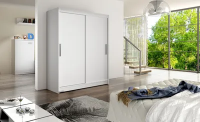 Obrázek produktu pro Moderní šatní skříň Wanesa - šířka 150 cm, bílá