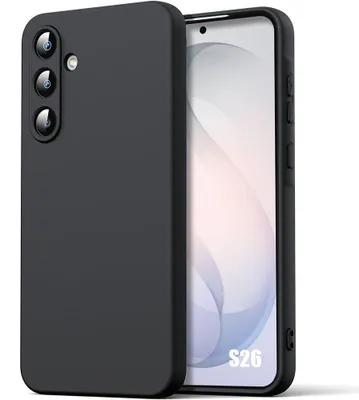Image de Coque pour Samsung Galaxy S26, Protection Silicone Souple Doux Slim Anti-Rayures Noir