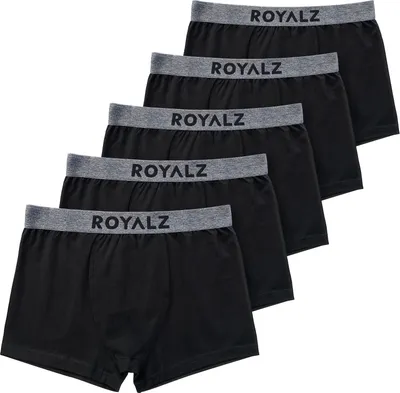Produktbild von ROYALZ 5er Pack Boxershorts Herren "Lifestyle" Männer Unterhosen breiter Bund atmungsaktive Unterwäsche Men 5 Set (95 % Baumwolle / 5 % Elasthan)