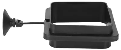 Produktbild von Aquarium-Fisch-Fütterungsringe, Tank, kleiner schwimmender Futterspender mit Saugnapf, schwarz, dick und quadratisch