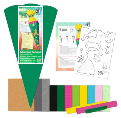 Produktbild von URSUS 9850002, Junge/Mädchen, Braun, Grün, Grau, Pink, Gelb, Abbildung, Karton, Hexagonal, Tape