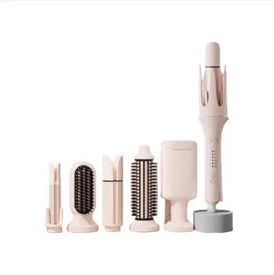 Produktbild von INF 6-in-1 Automatisches Lockenstab & Glätteisen Kamm Set für müheloses Styling