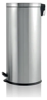 Produktbild von Edelstahl Abfalleimer TWIZZ 30 Liter, silber, mit Fußpedal und 1 Behälter
