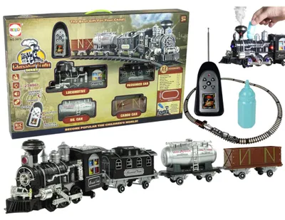 Immagine prodotto di Enorme coda di treni ferrovia suono luci fumo R/C