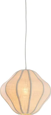 Immagine prodotto di Lampada a sospensione - bianco - Sukau - tessile - E27 - 2987706 - Light & Living