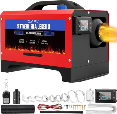 Image de Chauffage diesel - Chauffage pour camping-car - Chauffage pour bateau - Puissance de 8 kW - Écran LCD - 12V/24V