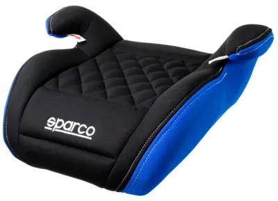 Produktbild von Sparco F100KBL Kindersitz 125-150cm Sitzerhöhung Schwarz/Blau gesteppt PKW Auto