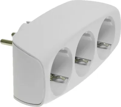 Image de Adaptateur de prise avec trois prises 230V Schuko