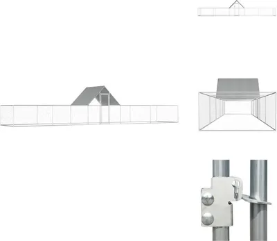 Produktbild von vidaXL Hühnerstall 10x2x2 m Verzinkter Stahl - Lebensräume & Gehege für Kleintiere
