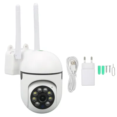 Zdjęcie produktu dla Inteligentna kamera monitoringu, bezprzewodowa, WiFi, do użytku wewnętrznego, z podczerwienią (widok w nocy), wtyczka EU