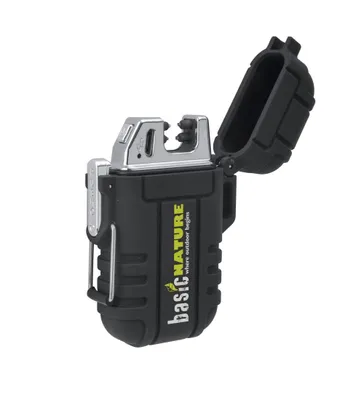 Produktbild von Basic Nature Feuerzeug Arc USB Wasserdicht schwarz