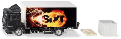 Zdjęcie produktu dla Sieper SIKU 1997 MAN LKW mit Kofferaufbau, Ladebordwand und Gitterbox 1997