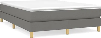 Produktbild von vidaXL Boxspringbettgestell Dunkelgrau 140x200 cm Stoff