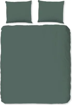 Immagine prodotto di Set di biancheria da letto tinta unita Good Morning 140x200/220 cm verde oliva