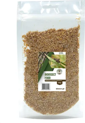 Obrázek produktu pro Krmivo pro moučné červy, cvrčky a krmný hmyz 100g