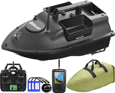 Produktbild von 500M Karpfenangeln GPS Köderboot,Futterboot mit Echolot und GPS,Angeln Boot,Fischfinder mit Sonarsensor,3 x 5200mAh Ersatzakkus